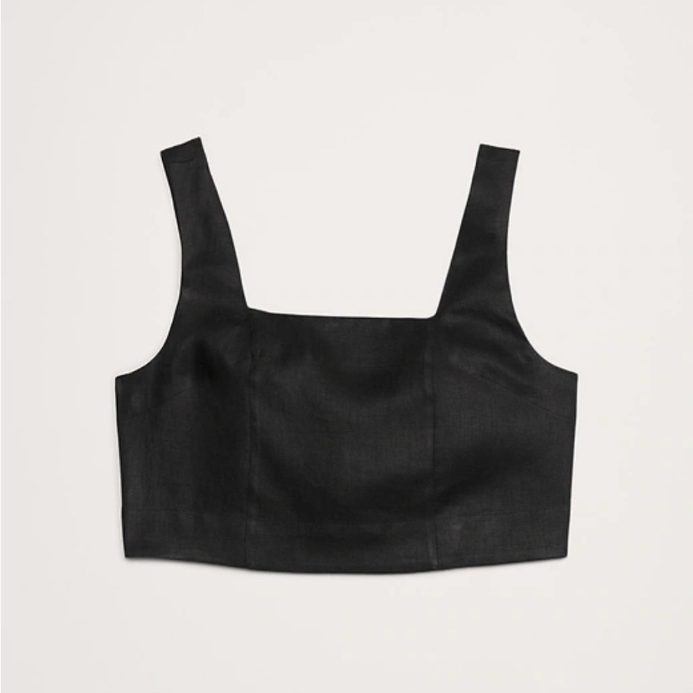Linen Cropped tank M Tall - Banana Republic - Picture 2 of 4